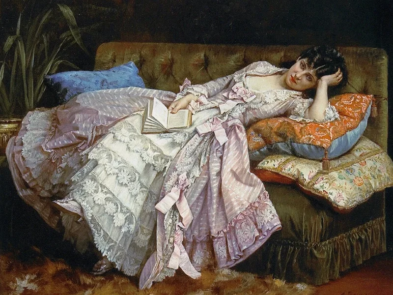 1829-Auguste Toulmouche - Dolce far niente